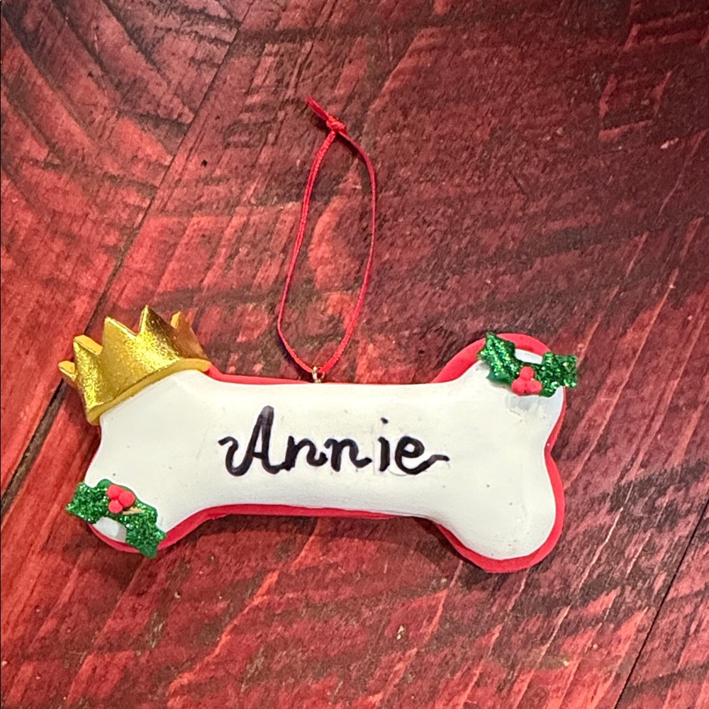 Personalized Dog Bone Ornament